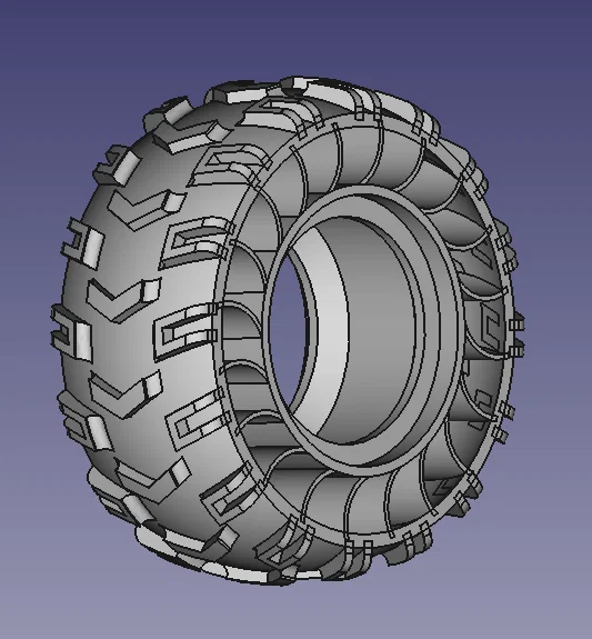 Bánh xe địa hình Off-road 82x34mm cho mô hình 1/12 (Vật liệu TPU) - Image 1