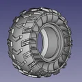 Bánh xe địa hình Off-road 82x34mm cho mô hình 1/12 (Vật liệu TPU) - Thumbnail 1