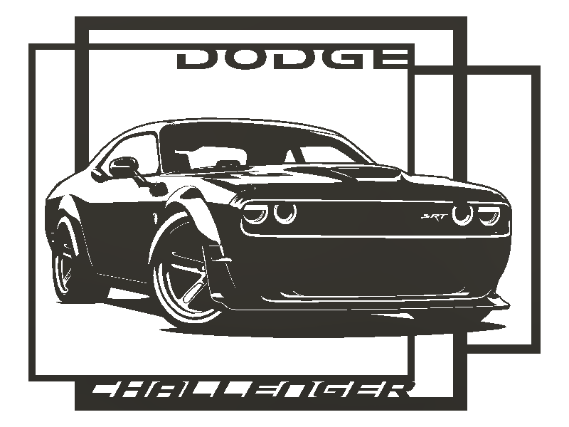Mô hình trang trí treo tường Dodge Challenger cho người đam mê xe - Image 2