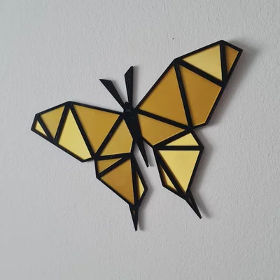 Tranh Treo Tường Bươm Bướm Low Poly / Geometric