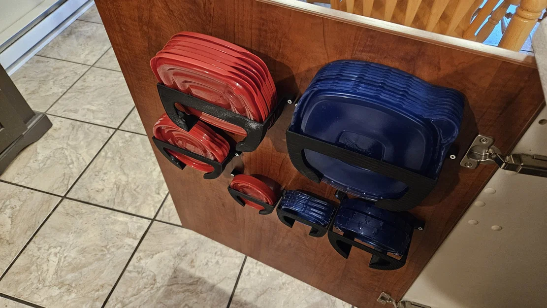 Giá giữ nắp hộp Tupperware (Tupperware lid holder) - Image 1
