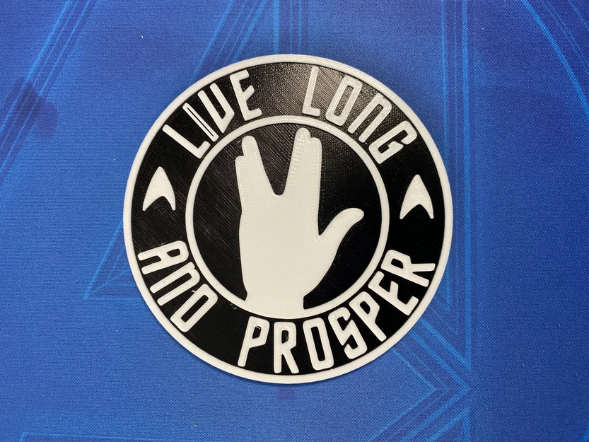 Đế lót ly Star Trek Live Long and Prosper in 3D cực chất - Image 1