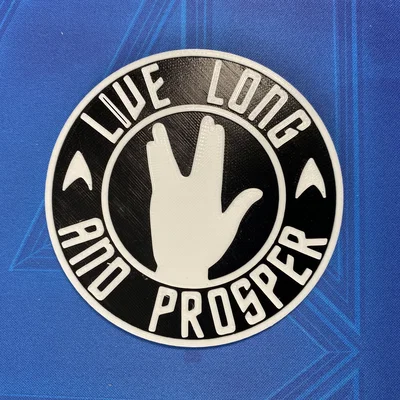 Đế lót ly Star Trek Live Long and Prosper in 3D cực chất
