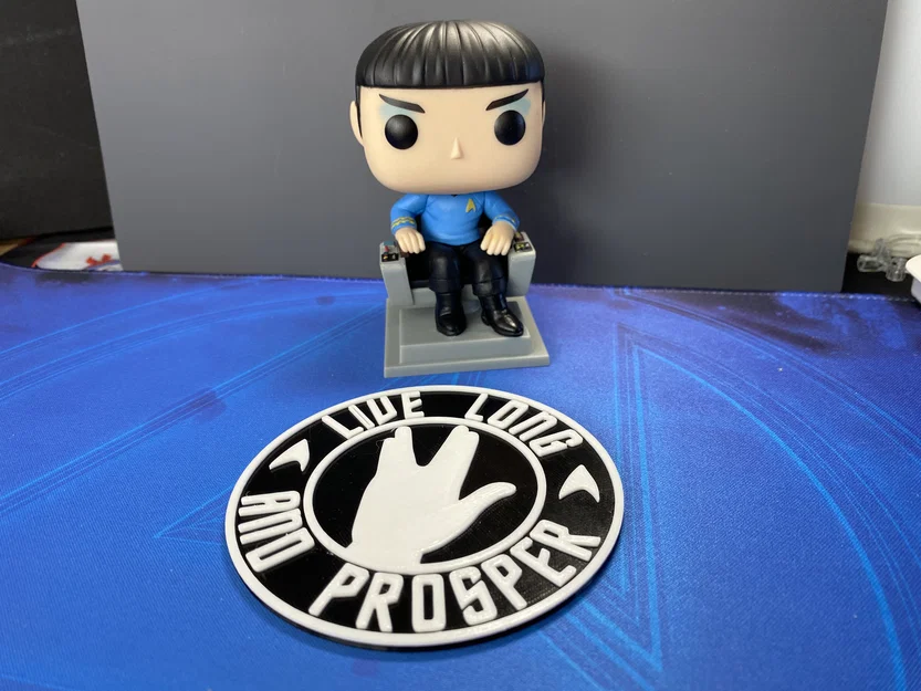 Đế lót ly Star Trek Live Long and Prosper in 3D cực chất - Image 2