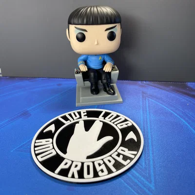 Đế lót ly Star Trek Live Long and Prosper in 3D cực chất