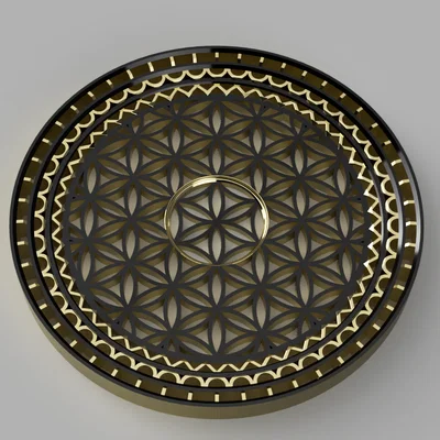 Tranh treo tường nghệ thuật Flower of Life in 3D đầy tinh tế