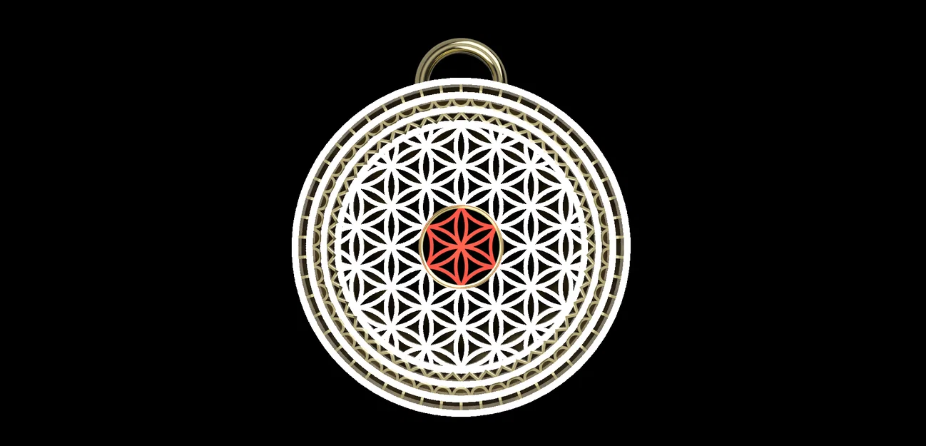 Tranh treo tường nghệ thuật Flower of Life in 3D đầy tinh tế - Image 3