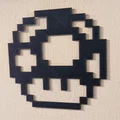 Mô hình Nấm Super Mario 8-bit trang trí - File in 3D nghệ thuật - Thumbnail 1
