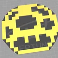 Mô hình Nấm Super Mario 8-bit trang trí - File in 3D nghệ thuật - Thumbnail 2