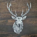 Mô hình treo tường đầu hươu nghệ thuật Geometric 3D - Thumbnail 1