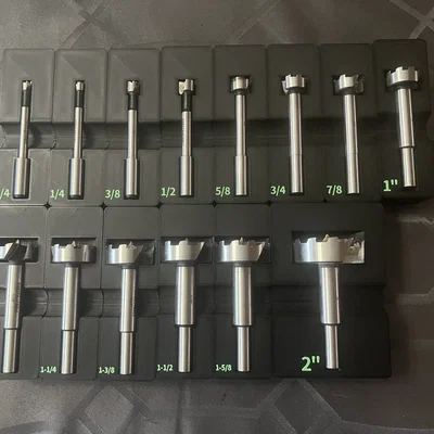 Khay Gridfinity đựng mũi Forstner Porter-Cable (Imperial)