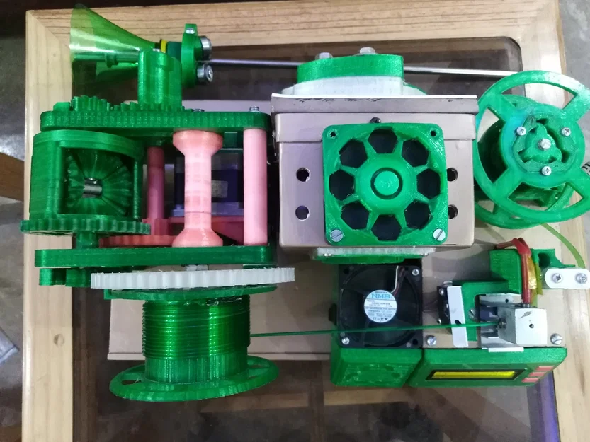 Máy tái chế nhựa PET thành sợi filament v2 tại nhà - Image 1