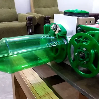 Máy tái chế nhựa PET thành sợi filament v2 tại nhà