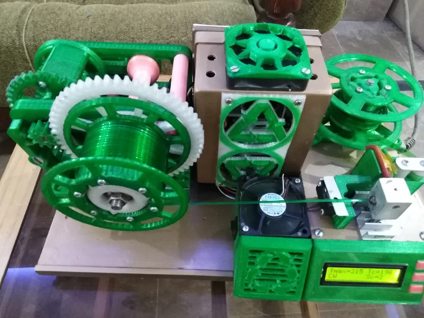 Máy tái chế nhựa PET thành sợi filament v2 tại nhà - Image 5