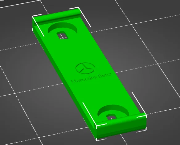 Pat giữ biển số xe Mercedes-Benz in 3D chắc chắn, thẩm mỹ - Image 2
