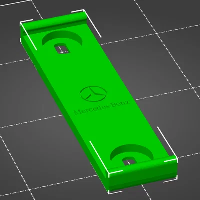 Pat giữ biển số xe Mercedes-Benz in 3D chắc chắn, thẩm mỹ