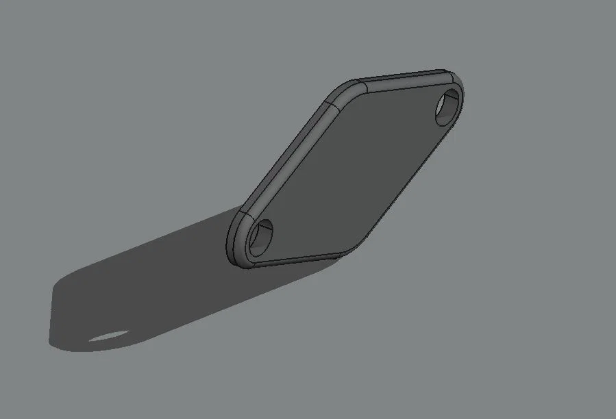 Nắp đậy khóa tay cầm Airbus A320 (Sidestick Lockout Cover) 3D - Image 1