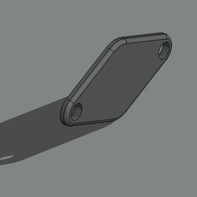 Nắp đậy khóa tay cầm Airbus A320 (Sidestick Lockout Cover) 3D