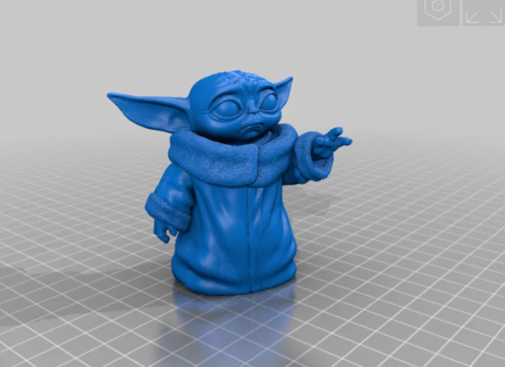 Mô hình 3D Baby Yoda không đế cực xinh xắn - Image 1