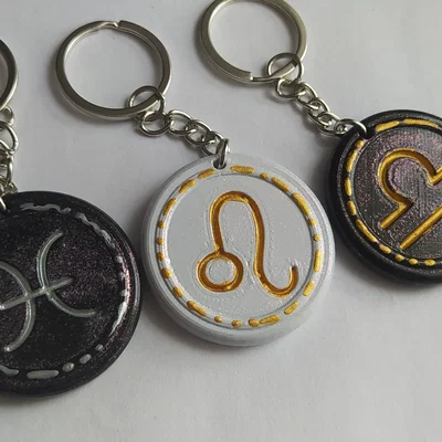 Cung hoàng đạo – Móc khóa (Zodiac signs keychains)
