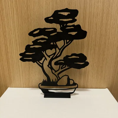 Mô hình trang trí cây Bonsai in 3D tinh tế cho bàn làm việc