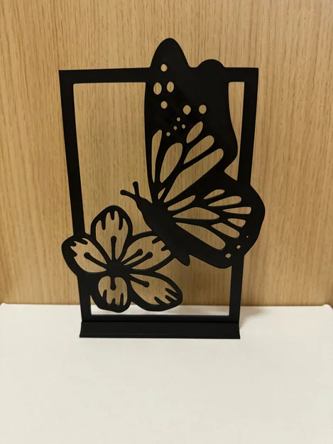 Mô hình trang trí 3D Bướm và Hoa để bàn tinh tế - Image 1