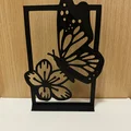 Mô hình trang trí 3D Bướm và Hoa để bàn tinh tế - Thumbnail 1