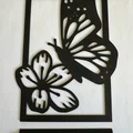 Mô hình trang trí 3D Bướm và Hoa để bàn tinh tế - Thumbnail 2