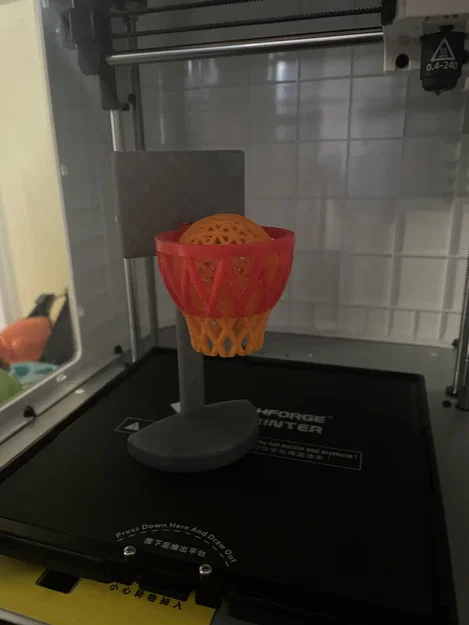 Mô hình rổ bóng rổ mini để bàn 3D (Tương thích bóng 40mm) - Image 4