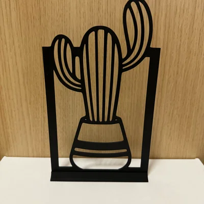 Mô hình trang trí cây xương rồng (Cactus) 3D tối giản để bàn