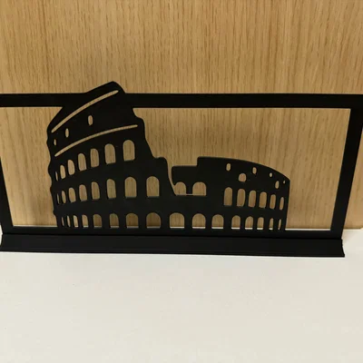 Mô hình trang trí Đấu trường La Mã (Colosseum) in 3D để bàn