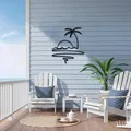 Tranh treo tường nghệ thuật Palm Beach - Mẫu in 3D decor độc đáo - Thumbnail 1