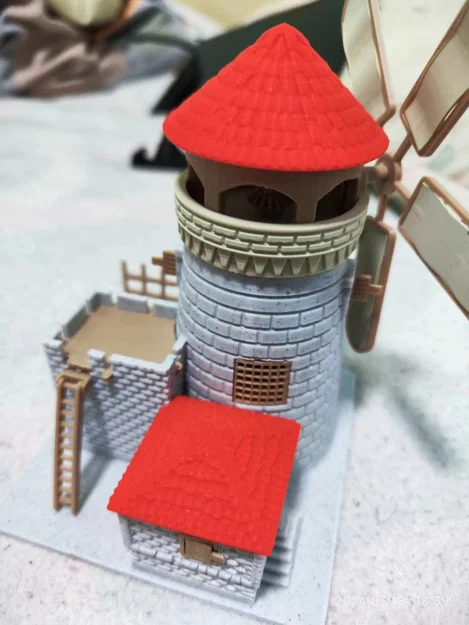 Mô hình cối xay gió 3D tuyệt đẹp - The Age of Empires Windmill - Image 1