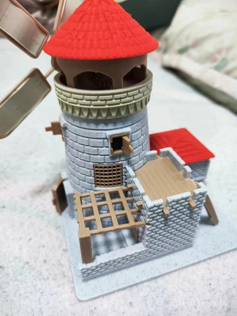 Mô hình cối xay gió 3D tuyệt đẹp - The Age of Empires Windmill - Image 3