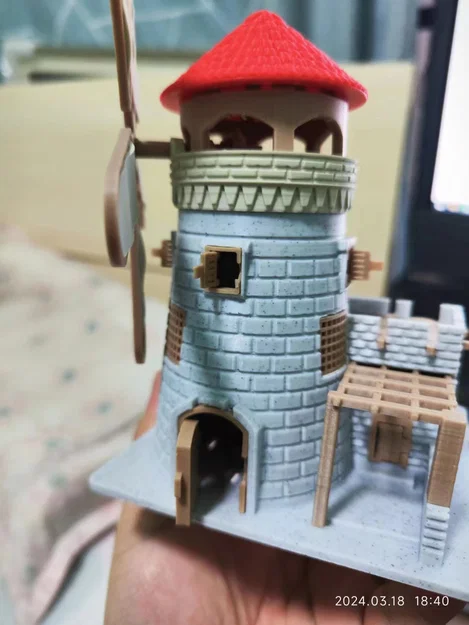 Mô hình cối xay gió 3D tuyệt đẹp - The Age of Empires Windmill - Image 4