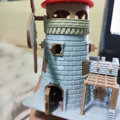 Mô hình cối xay gió 3D tuyệt đẹp - The Age of Empires Windmill
