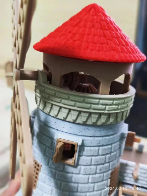 Mô hình cối xay gió 3D tuyệt đẹp - The Age of Empires Windmill - Image 5