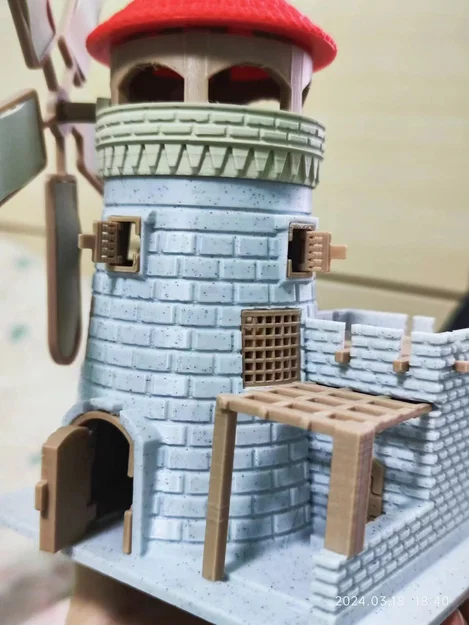 Mô hình cối xay gió 3D tuyệt đẹp - The Age of Empires Windmill - Image 7