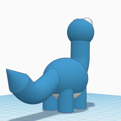 Mô hình chú khủng long 3D (Cute Dinosaur) đáng yêu cho bé