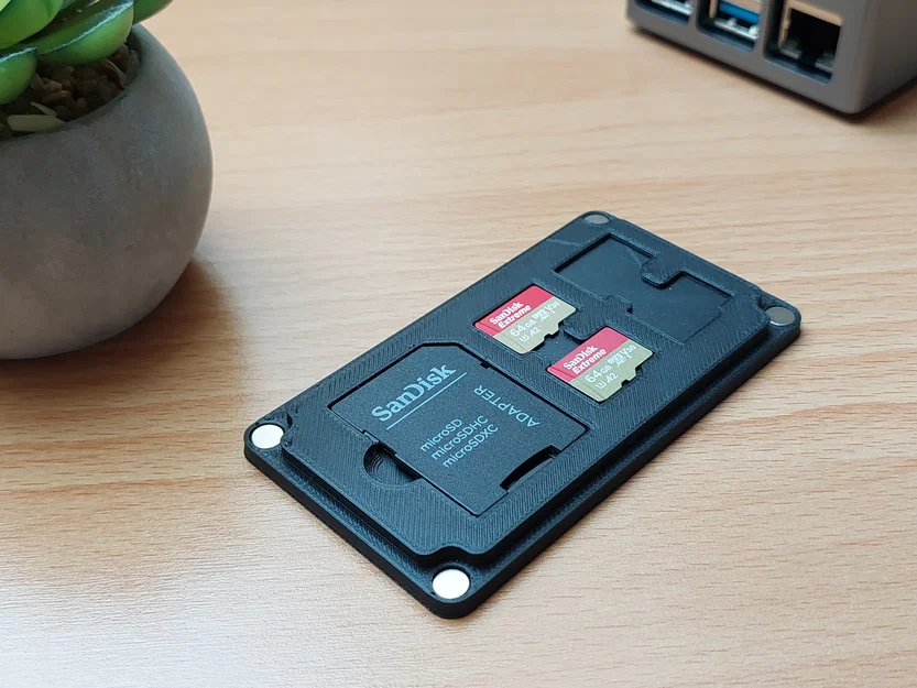 Hộp Magnetic Micro SD Case (nắp nam châm) siêu gọn - Image 1