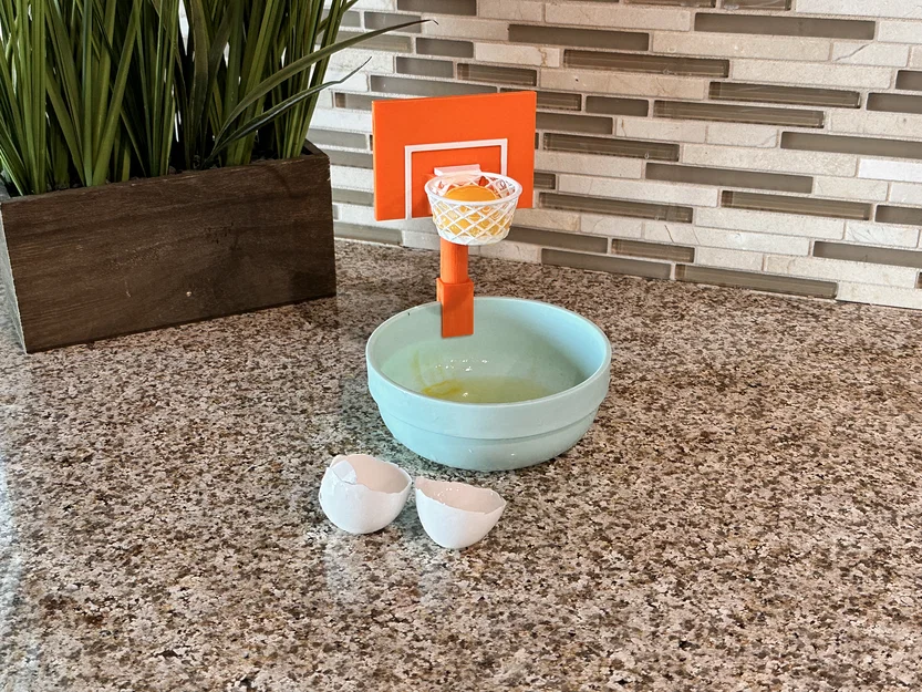 Rổ bóng rổ mini tách lòng trứng (Basketball hoop egg separator) - Image 5