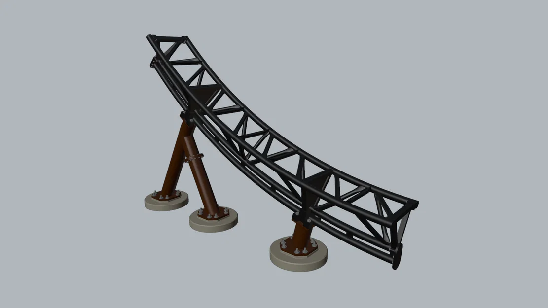 Đường Ray Tàu Lượn Roller Coaster Track 1:32 - Image 2