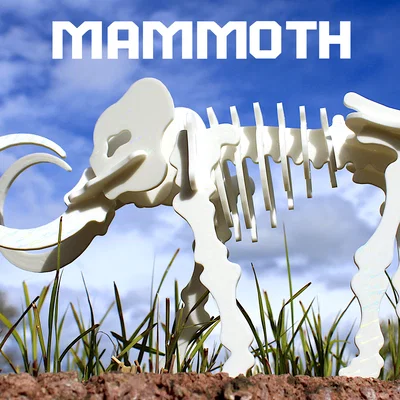 Bộ ghép hình 3D bộ xương Mammoth dạng Kit Card