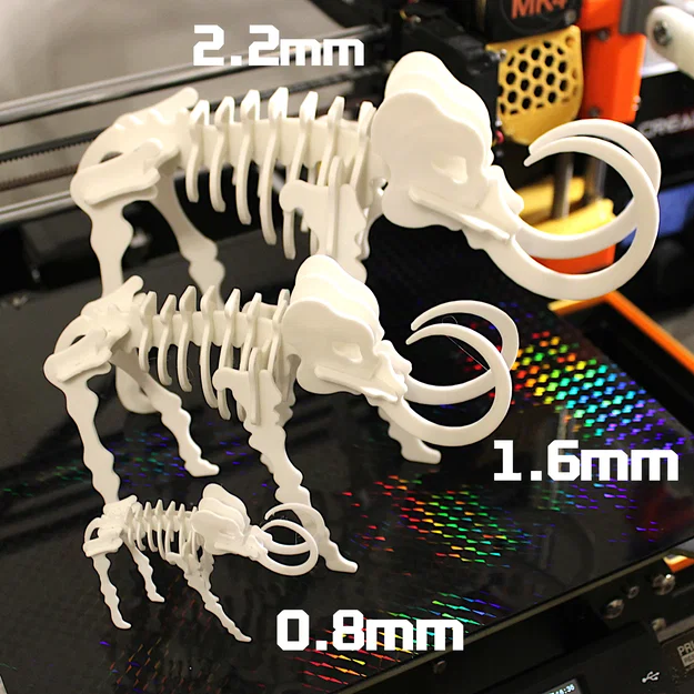 Bộ ghép hình 3D bộ xương Mammoth dạng Kit Card - Image 3