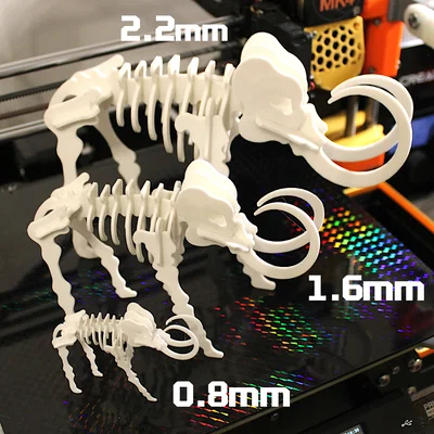 Bộ ghép hình 3D bộ xương Mammoth dạng Kit Card