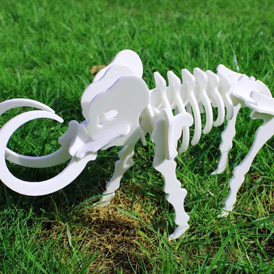 Bộ ghép hình 3D bộ xương Mammoth dạng Kit Card