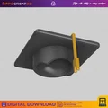 Nón tốt nghiệp (Birrete) – Gorro de Graduación – File 3D STL - Thumbnail 1