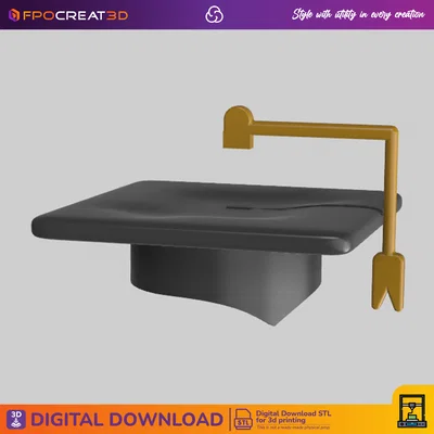 Nón tốt nghiệp (Birrete) – Gorro de Graduación – File 3D STL