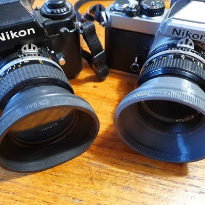 Lens hood 52mm gập gọn (foldable) in TPU