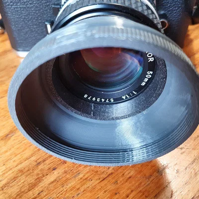 Lens hood 52mm gập gọn (foldable) in TPU